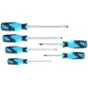 Gedore Standard Screwdriver Set, Pozidriv and Slotted Tips, 6-Piece 2150-2160 PZ-06