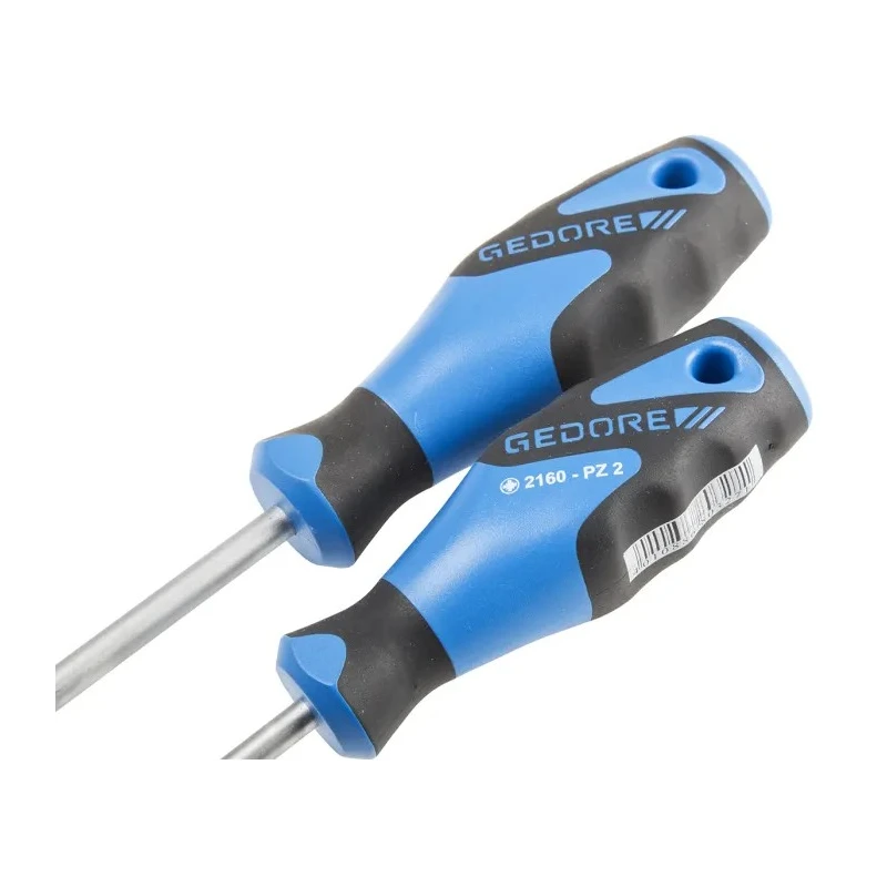 Gedore Standard Screwdriver Set, Pozidriv and Slotted Tips, 6-Piece 2150-2160 PZ-06
