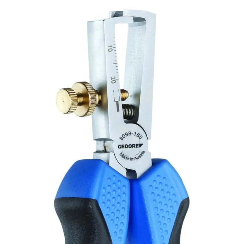 Gedore Ethernet Insulated Wire Stripper 0.8 to 6 mm², 160mm Overall Length 8098-160 JC