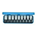Gedore 9-Piece 1/2 in Hexagon Socket Set Chrome Vanadium Steel Material IN 19 PM