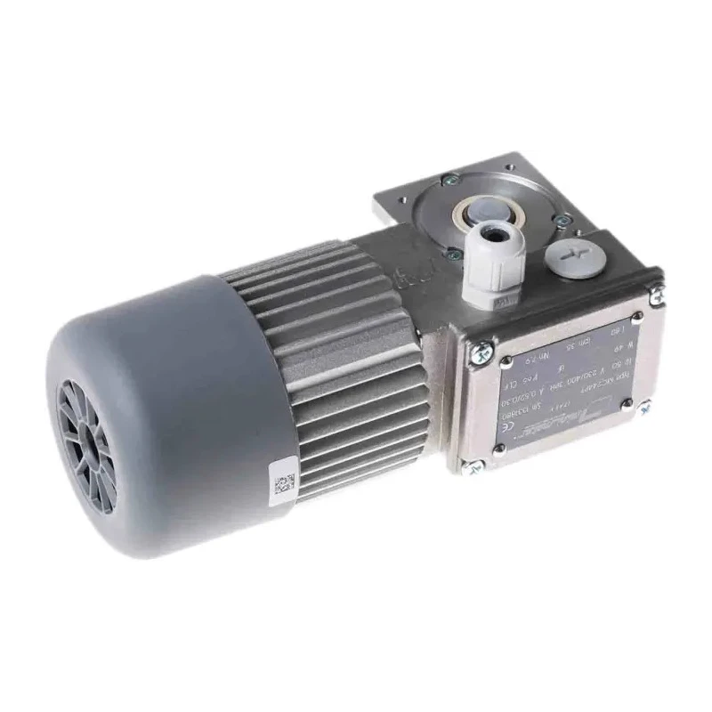 Mini Motor MC Reversible Worm AC Geared Motor, 3 Phase, 24-Pole, 230V/400V, 49W, Aluminium, Flange and Foot MC 244PT 80 B5