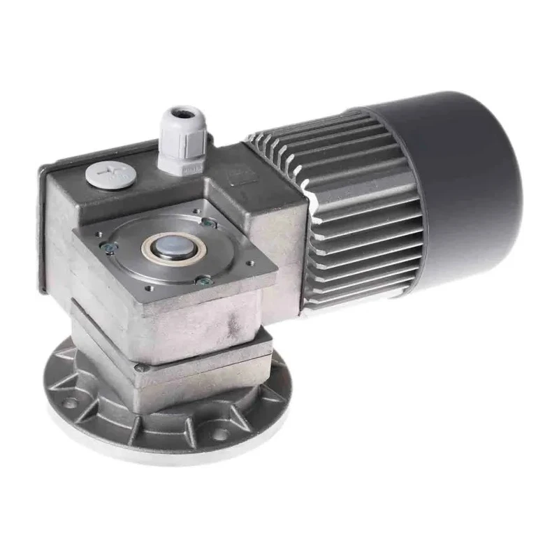 Mini Motor MC Reversible Worm AC Geared Motor, 3 Phase, 24-Pole, 230V/400V, 49W, Aluminium, Flange and Foot MC 244PT 80 B5