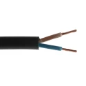 RS PRO 2 Core Power Cable Black 1.5mm² 450/750V 60°C 100m H07RN-F 773-9039