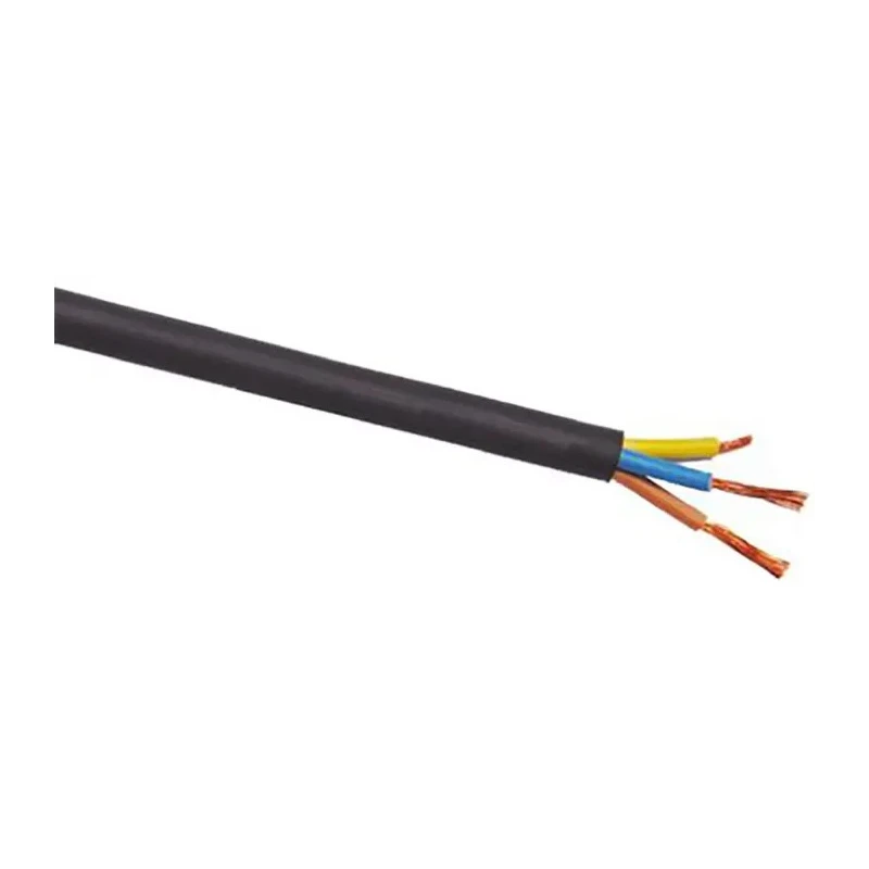 RS PRO 3 Core Power Cable Black 6mm² CPE Jacket 450/750 V 60°C Maximum Operating Temperature 100 m Length 773-9055