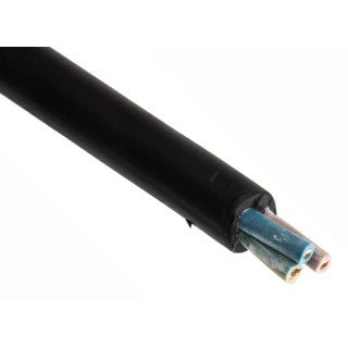 RS PRO 3 Core Power Cable Black 2.5mm² 450/750 V Voltage, 60 °C Max Operating Temperature, 50 m Length 773-9033