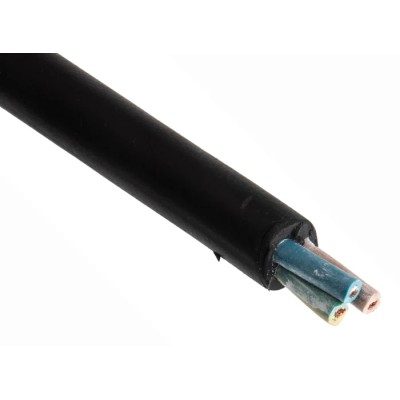 RS PRO 3 Core Power Cable Black 2.5mm² 450/750 V Voltage, 60 °C Max Operating Temperature, 50 m Length 773-9033