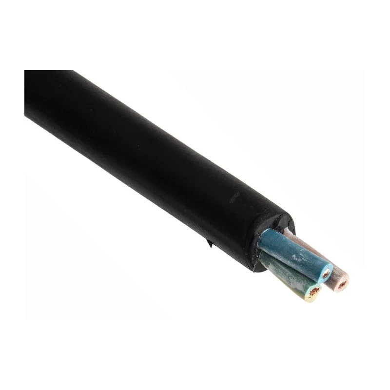 RS PRO 3 Core Power Cable Black 2.5mm² 450/750 V Voltage, 60 °C Max Operating Temperature, 50 m Length 773-9033