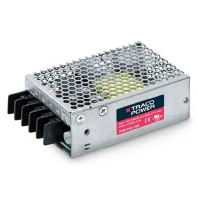 TRACOPOWER 50W Switching Power Supply 12V DC Output, 90-264V AC Input, Chassis Mount TXM 050-112