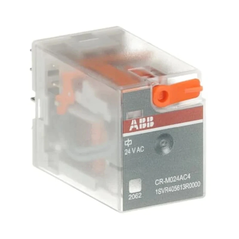 ABB Power Relay, 24V AC Coil, 6A Switching Current, SPDT Contact Configuration 1SVR405613R0000 CR-M024AC4