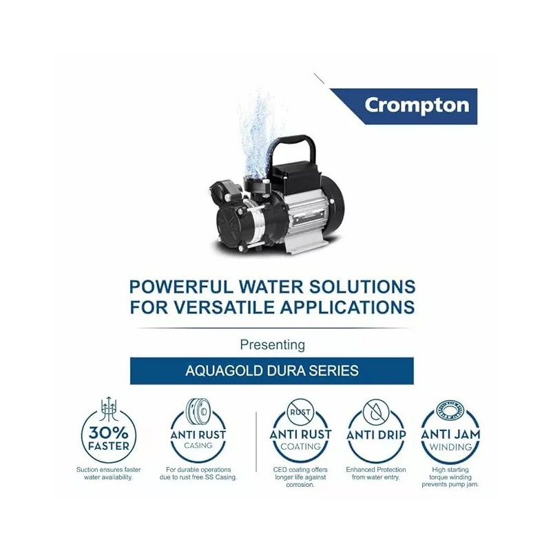 Buy Crompton 0.5 HP 0.37KW Self Priming Pump Mini Masterplus-II