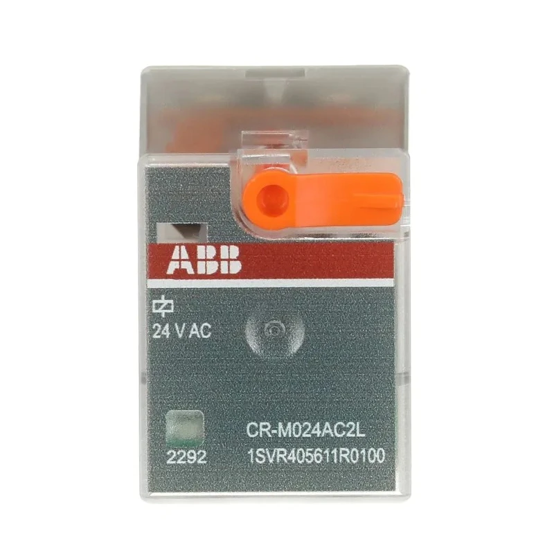 ABB Snap-On Interface Relay 24V AC Coil 12A Switching Current SPDT 1SVR405611R0100 CR-M024AC2L
