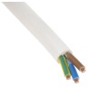 RS PRO 3 Core White Polyvinyl Chloride Power Cable 0.75mm² 300V Flame Retardant 100m 70°C 775-5858