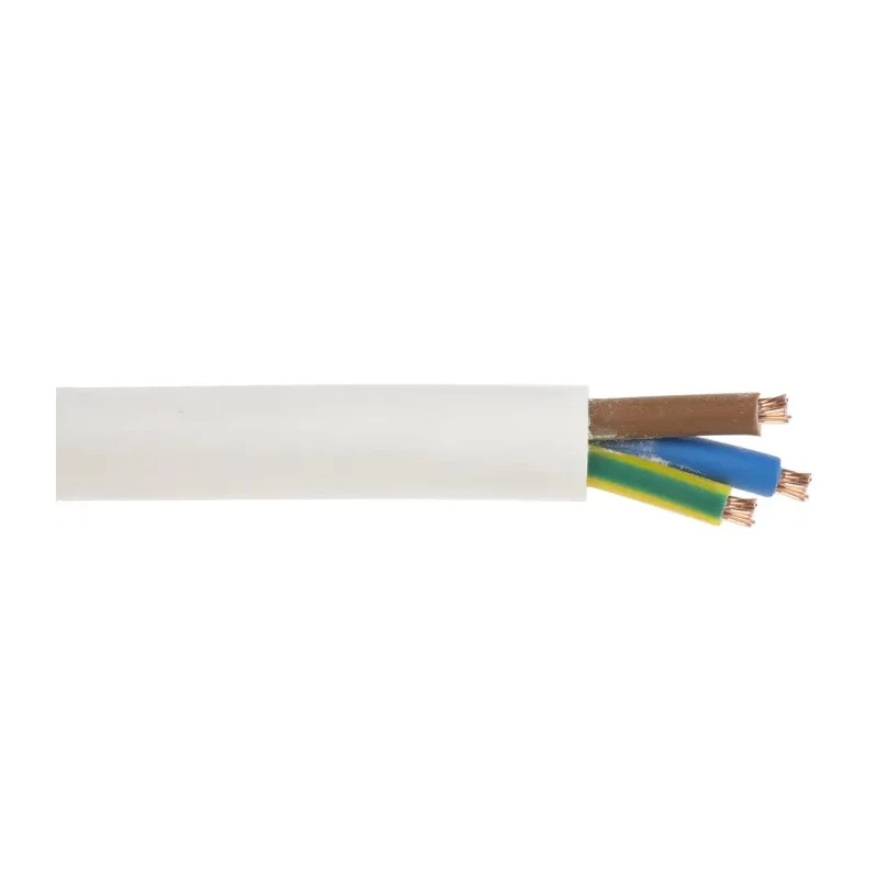 RS PRO 3 Core White Polyvinyl Chloride Power Cable 0.75mm² 300V Flame Retardant 100m 70°C 775-5858