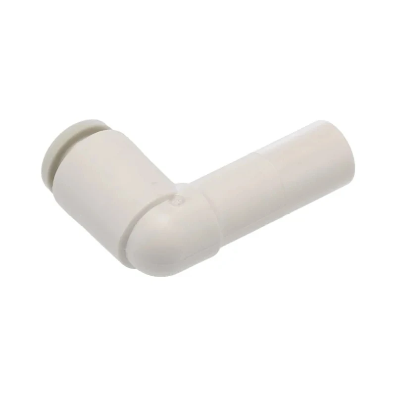 SMC Polybutylene Terephthalate Electroless Nickel Plated Elbow Tube-to-Tube Pneumatic Fitting Push In 6 mm to 8 mm KQ2L06-08A