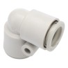 SMC Polybutylene Terephthalate Pneumatic Union Elbow Fitting Push In 12 mm x 10 mm, 10 bar Max Pressure KQ2L12-00A