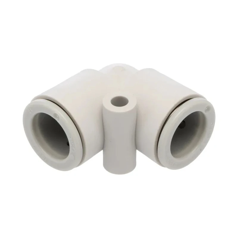 SMC Polybutylene Terephthalate Pneumatic Union Elbow Fitting Push In 12 mm x 10 mm, 10 bar Max Pressure KQ2L12-00A