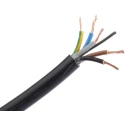 RS PRO 5 Core Power Cable Black 1.5mm² 70 °C PVC Jacket 100 m 300/500V 775-6182