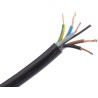 RS PRO 5 Core Power Cable Black 1.5mm² 70 °C PVC Jacket 100 m 300/500V 775-6182