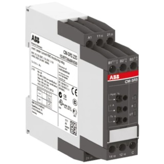 ABB Monitoring Relay 1 Phase DPDT DIN Rail 0.1mA to 100mA, 240 V AC/DC 1SVR730841R1400 CM-SRS.21S