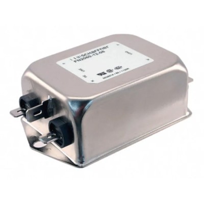 Schaffner Chassis Mount EMI Filter 12 A 250V ac/dc 400Hz 2-Stage Fast-On Termination FN2060