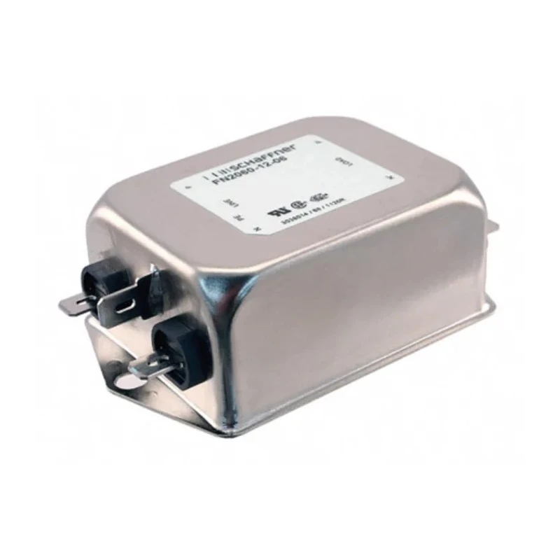 Schaffner Chassis Mount EMI Filter 12 A 250V ac/dc 400Hz 2-Stage Fast-On Termination FN2060