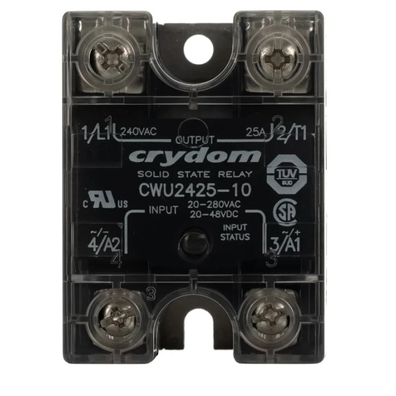 Crydom CW24 Series Solid State Relay Panel Mount 25 A Load 280 V ac Load 280 V ac Control 