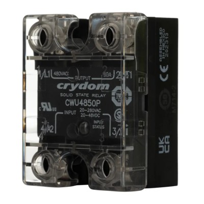 Crydom CW48 Series Solid State Relay 50 A Load Panel Mount 660 V AC Load 280 V AC Control CW48