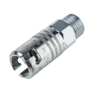 RS PRO Steel Pneumatic Quick Connect Coupling 3/8 in Male G Thread Zinc Plated 17 bar 100°C 776-8330
