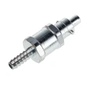 RS PRO Steel Pneumatic Quick Connect Coupling, 1/4 in Male G Thread, 6.35mm Hose Barb, Zinc Plated 776-8362