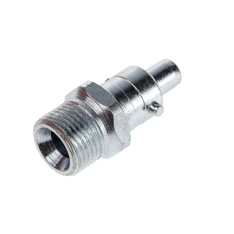 RS PRO Steel Pneumatic Quick Connect Coupling 3/8 in Male G Zinc Plated 35 bar 100°C 776-8337