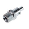 RS PRO Steel Pneumatic Quick Connect Coupling 3/8 in Male G Zinc Plated 35 bar 100°C 776-8337