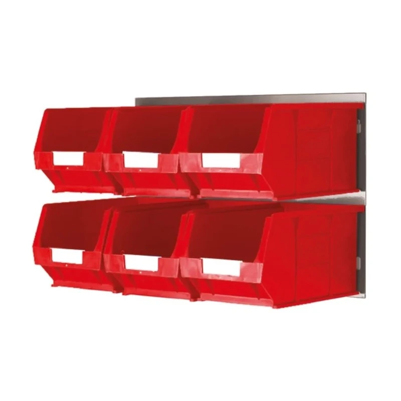 RS PRO Polypropylene Storage Bin 240 mm x 150 mm x 132 mm Red 771-9209