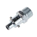 RS PRO Steel Pneumatic Quick Connect Coupling 3/8 in Male G Zinc Plated 35 bar 100°C 776-8337