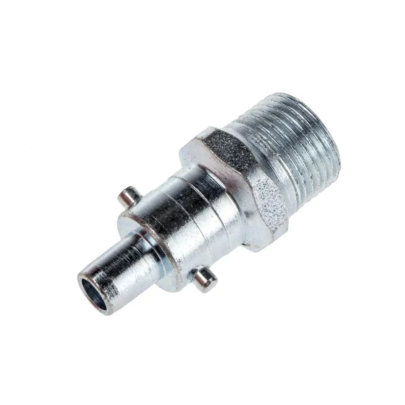 RS PRO Steel Pneumatic Quick Connect Coupling 3/8 in Male G Zinc Plated 35 bar 100°C 776-8337