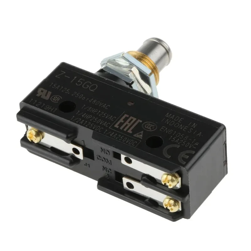 Omron Z Series Plunger Limit Switch SPDT Thermosetting Resin Housing IP00 500V AC 15A 
