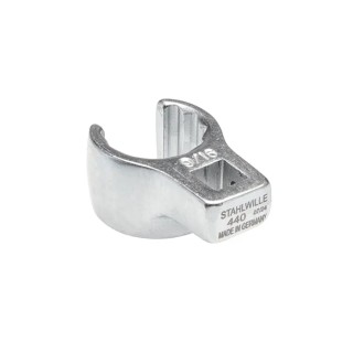 STAHLWILLE Crow Foot Spanner Head 1/4 in Insert Size 1/4 in Chrome Finish 01490034