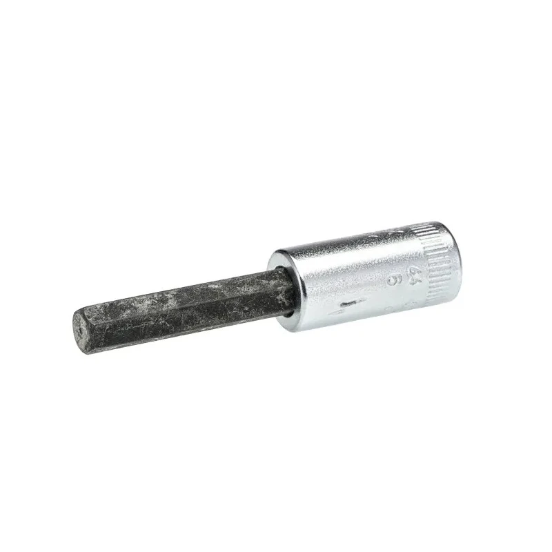STAHLWILLE 1/4 in Drive 6 mm Bit Square Socket Chrome Alloy Steel 30mm Overall Length 01050006