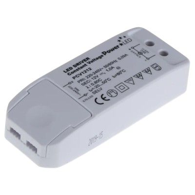 PowerLED 5 Output LED Driver, 12V Output Voltage, 12W Power, 1A Driver Current, Screw Mount PCV1212
