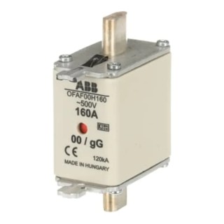 ABB 160A Centred Tag Fuse NH00 500V OFAF00H160 1SCA022627R1710