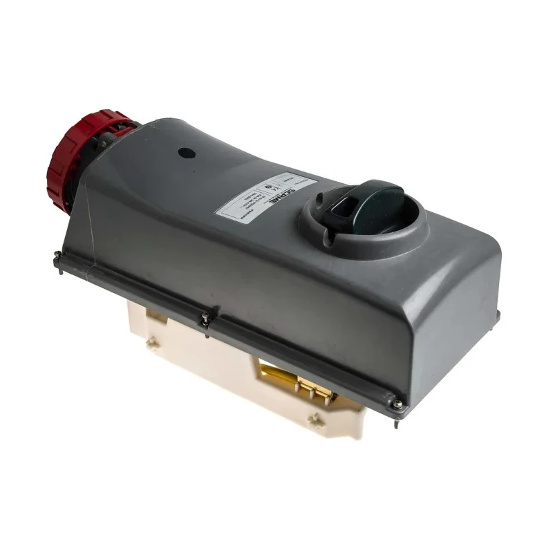 Scame 63A 415V IP67 Red Panel Mount Industrial Power Connector 3P+N+PE IP67