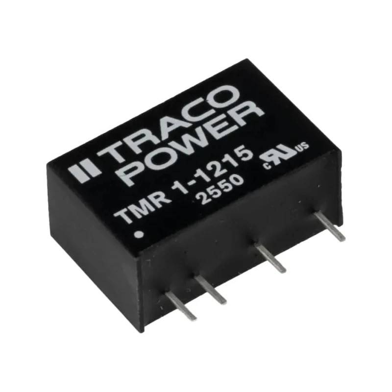 TRACOPOWER DC/DC Converter Through Hole SIP Package 24V dc Output 42 mA 9-18V Input 1W Power TMR 1-1215