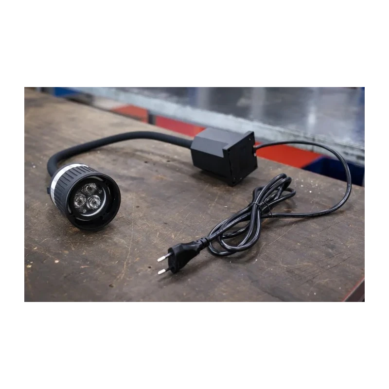 RS PRO LED Machine Light 3 W 277V AC Flexible Neck 520 mm Arm Length 1.8 m Cable IP20 777-7959