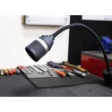RS PRO LED Machine Light 3 W 277V AC Flexible Neck 520 mm Arm Length 1.8 m Cable IP20 777-7959