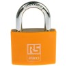 RS PRO Key Brass Padlock, 6 mm Shackle Diameter, 43 mm Body Width, Brass Material 781-6010