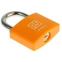 RS PRO Key Brass Padlock, 6 mm Shackle Diameter, 43 mm Body Width, Brass Material 781-6010