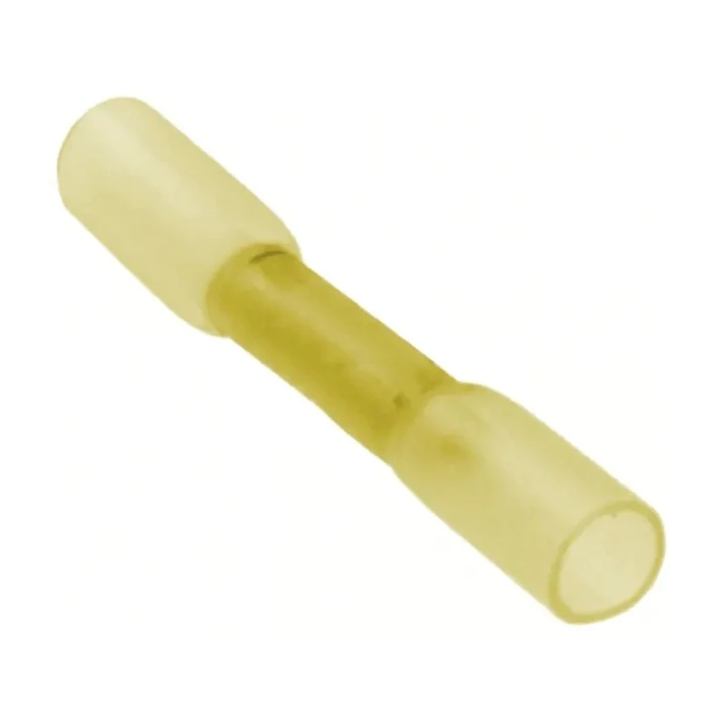 TE Connectivity Insulated Yellow Butt Wire Splice Connector, Tin-Plated Copper, 10-12 AWG, 1.76mm Length 8-55826-3