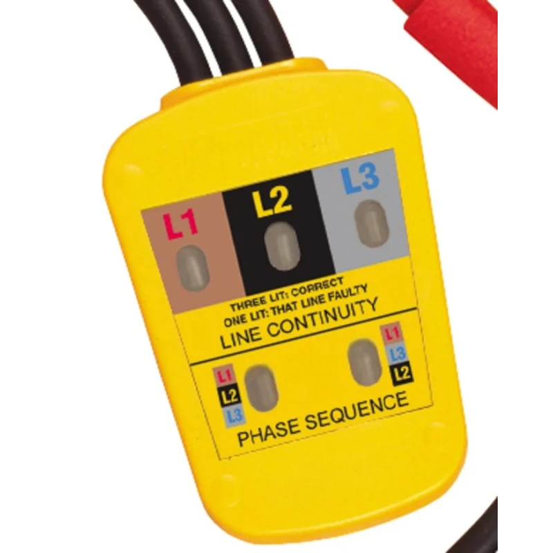 Martindale Phase Rotation Tester 40 Hz to 60 Hz Frequency Range 50V to 600V AC Voltage PC15250