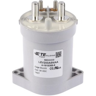 TE Connectivity LEV200 Safety Contactor 1-Pole 24V DC Coil 500A Contact Current 900V Contact Voltage LEV200