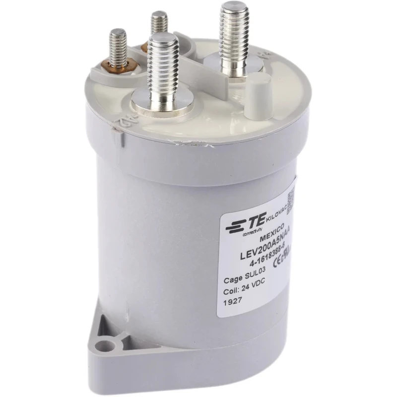 TE Connectivity LEV200 Safety Contactor 1-Pole 24V DC Coil 500A Contact Current 900V Contact Voltage LEV200