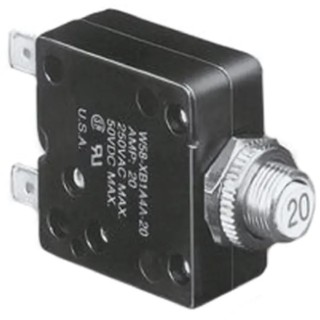 TE Connectivity Thermal Circuit Breaker 2A Current Rating 1-Pole Direct Mount W58-XC4C12A-2